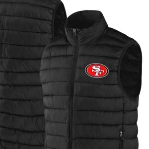 San Francisco 49ers Sleeveless Puffer Vest Jacket Winter Coat NWT
